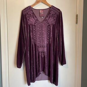 Johnny Was Velvet Tunic, Small